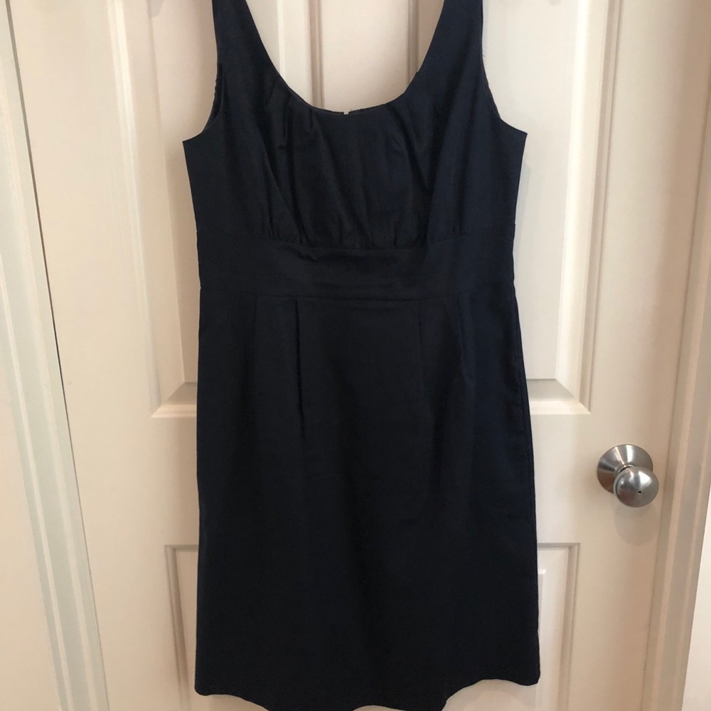 Navy JCrew sleeveless dress